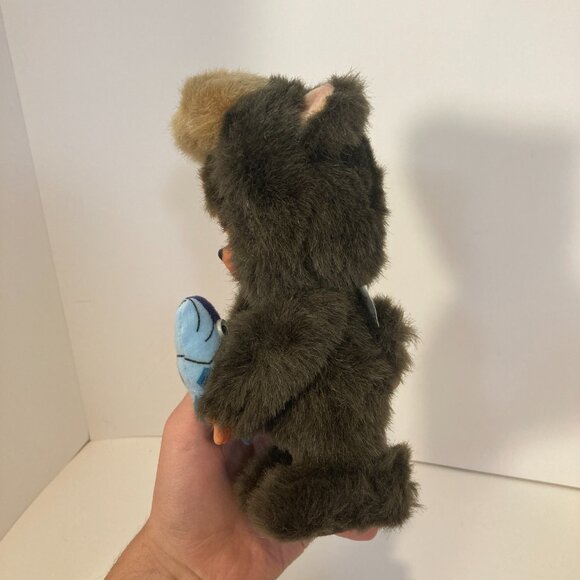Monchhichi Brown Bear Hokkaido Fish Sekiguchi Doll Toy Plush Japanese Monkey - Picture 4 of 11